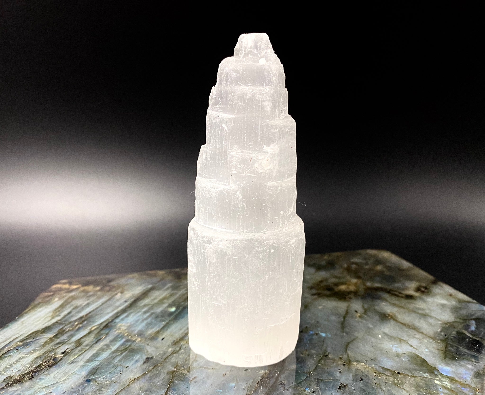 Small Selenite Tower for Peace and Meditation