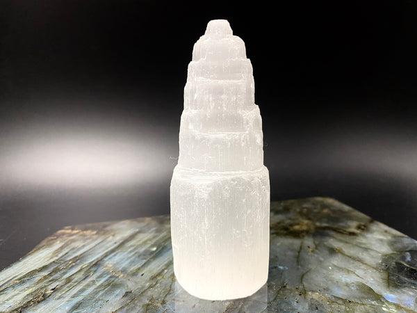 Small Selenite Tower for Peace and Meditation